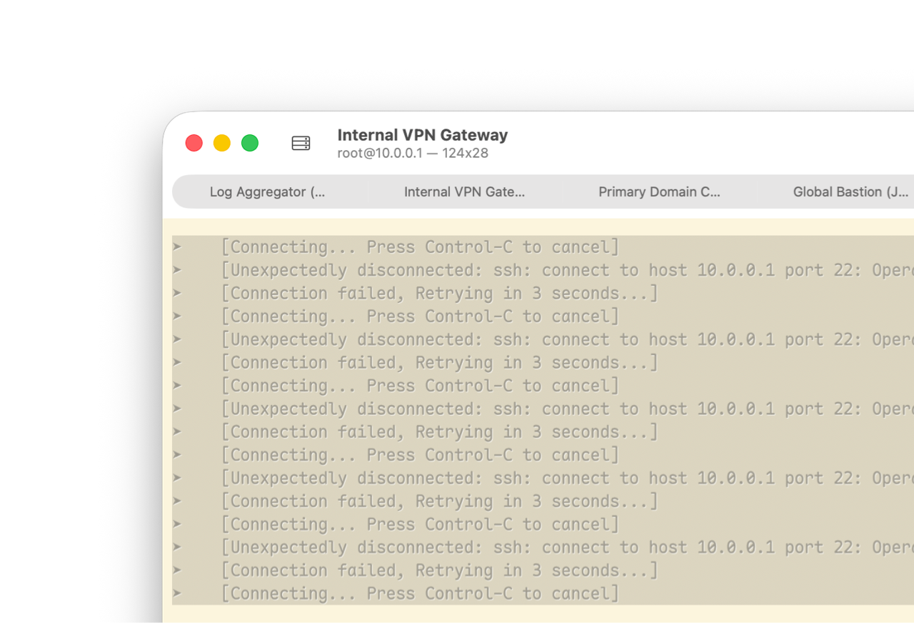 Automatic reconnect